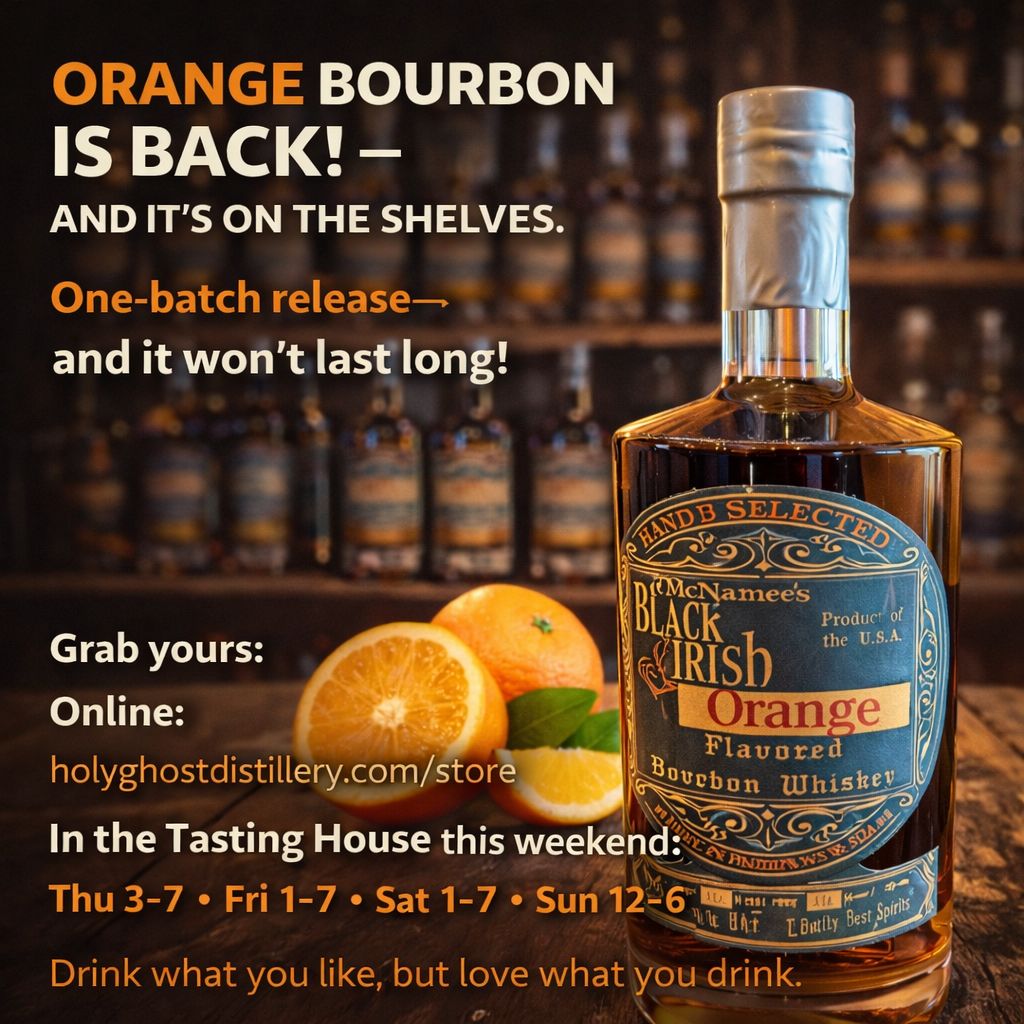 Orange Flavored McNamee's Black Irish Bourbon - 750ml 80 Proof