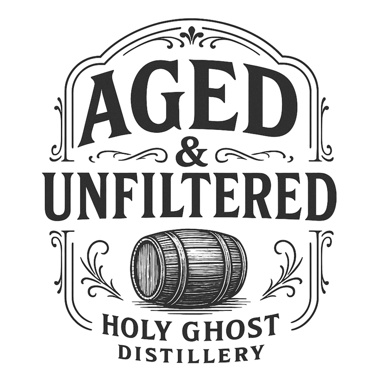 Aged and Unfiltered - T-Shirt with HGD Sticker