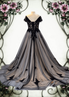 Gothic Brautkleid mit Spitze Goth Weddingdress with lace