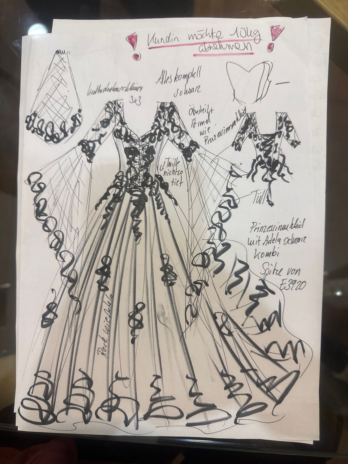 Maßgeschneidertes Kleid für Louise Klinkert