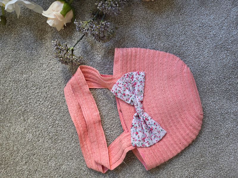 Young Girls Mini Handbag - Pink with an initial and heart only