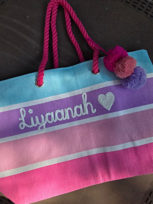 Striped Picnic Swimming Beach Bag Striped Picnic Swimming Beach Bag