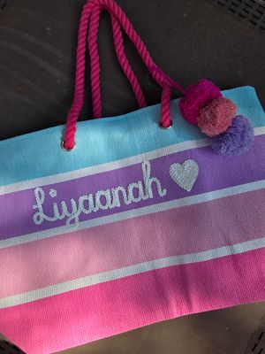 Striped Picnic Swimming Beach Bag