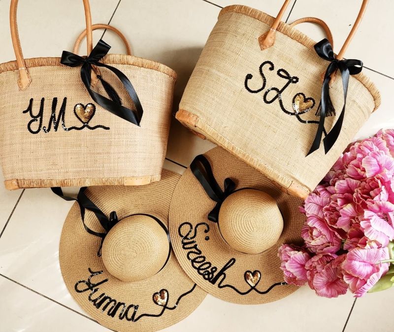 Tan Beach / Picnic Basket - Large