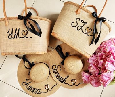 Tan Beach / Picnic Basket - Large