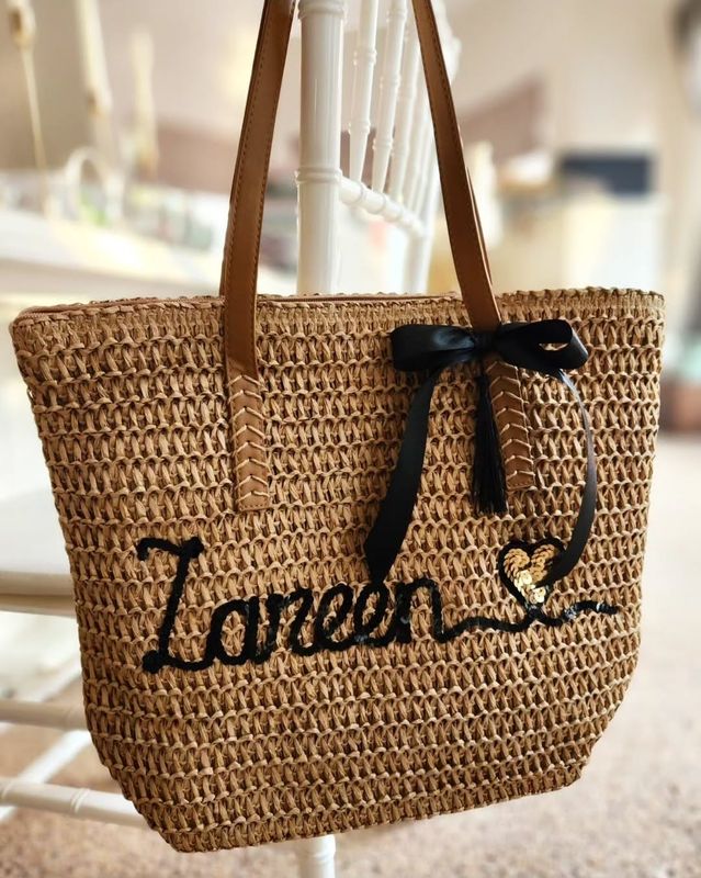 Tan Beach Bag