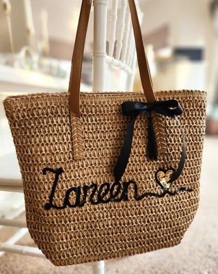 Tan Beach Bag