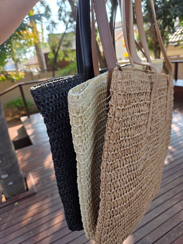 Cream Beach Bag