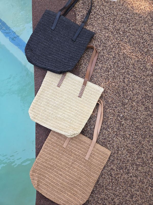 Cream Beach Bag