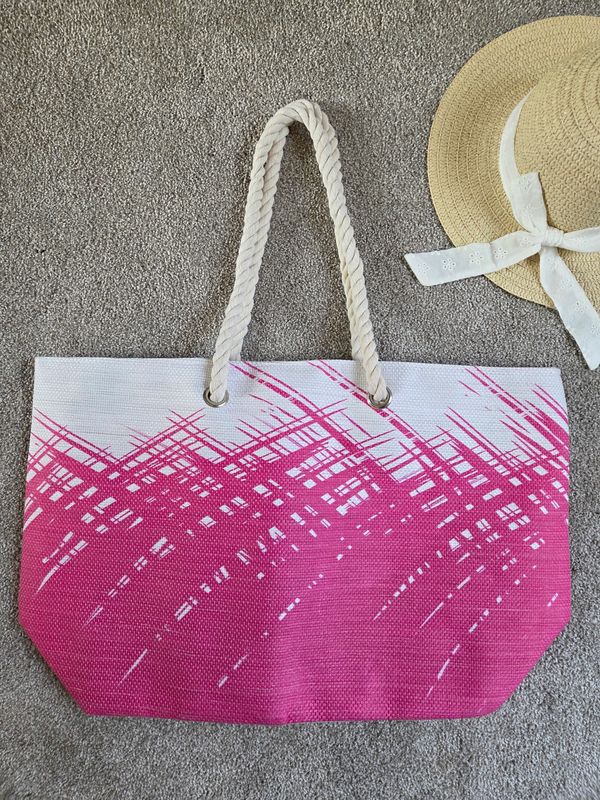 Pink Strokes Picnic Swimming Beach Bag Pink Strokes Picnic Swimming Beach Bag