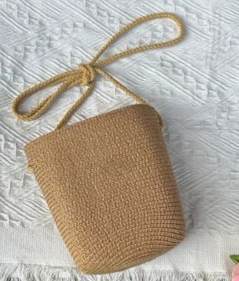 Adults/Teens/Tweens Tan Sling Crossbody Bag - bigger size