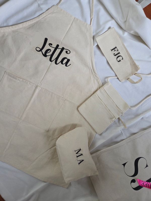 Personalised Unisex Linen Apron - Kids and Tweens