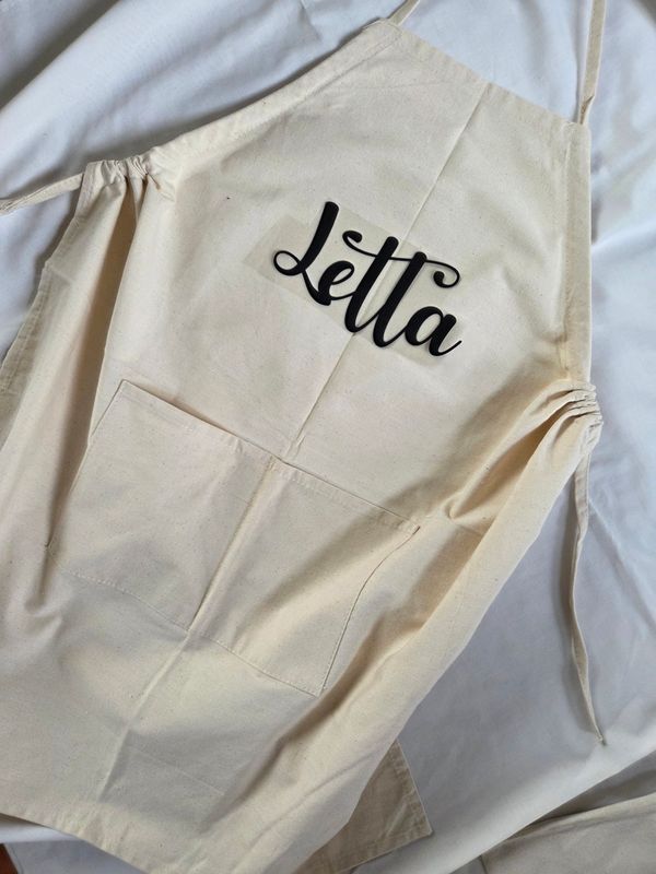 Personalised Unisex Linen Apron - Kids and Tweens