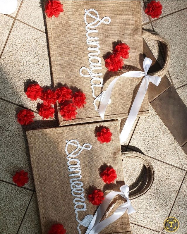 Tan Hessian/Jute Carrier Bag (NEW STYLE)