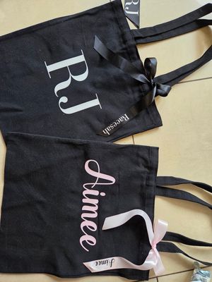 Personalised Unisex Tote Bags - Black