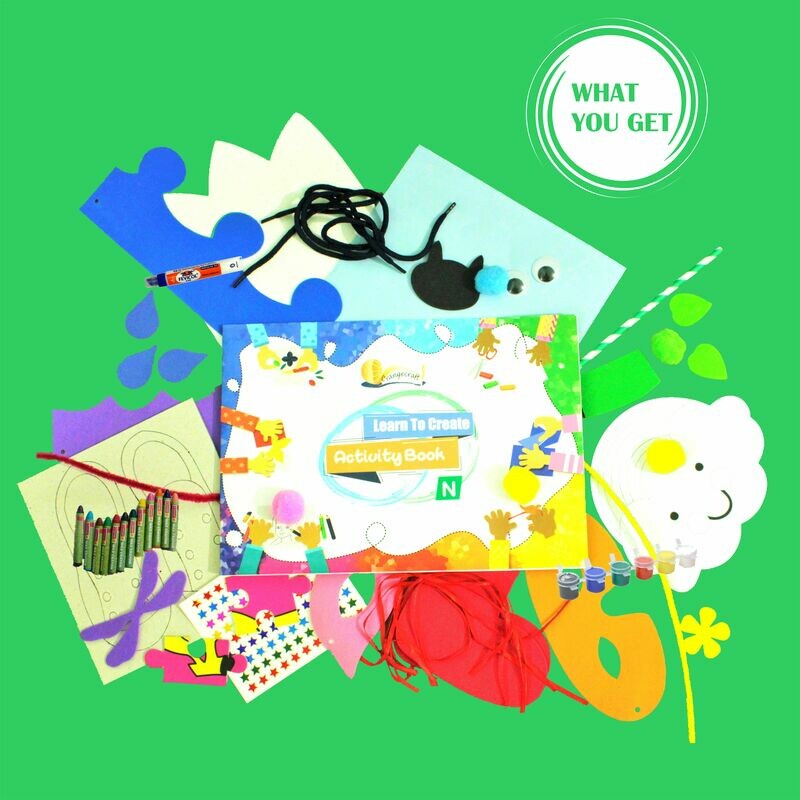 Learn to Create N :  Art and Craft Kit for 3 to 4 year olds.