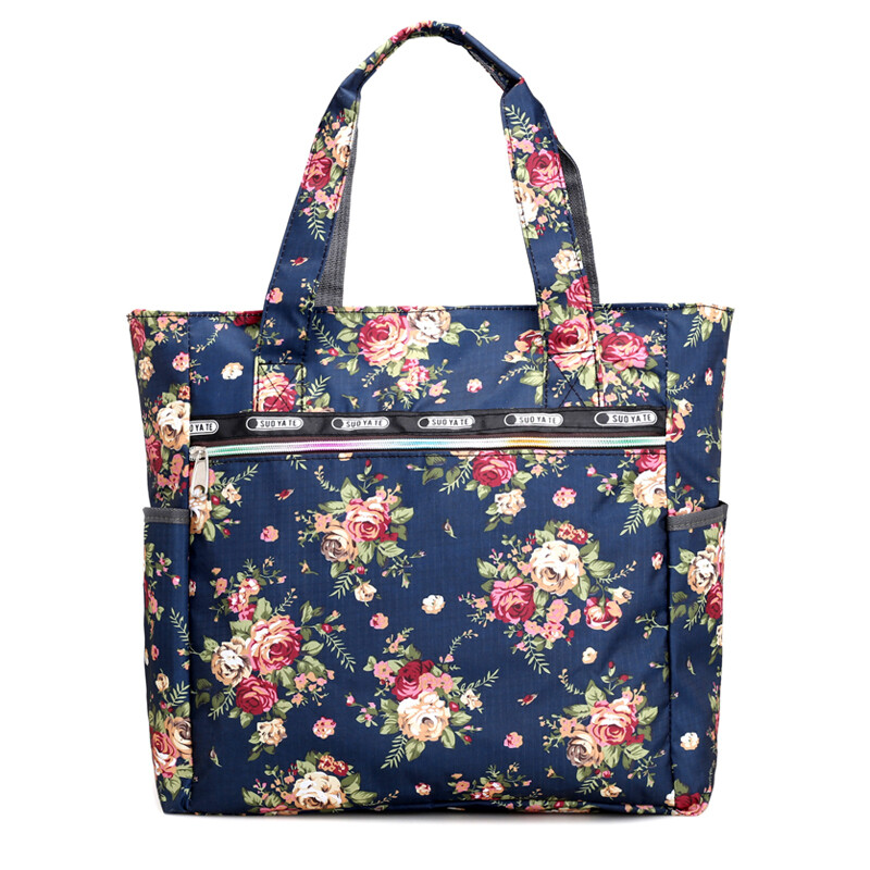 Womens Large Floral Print Handbag