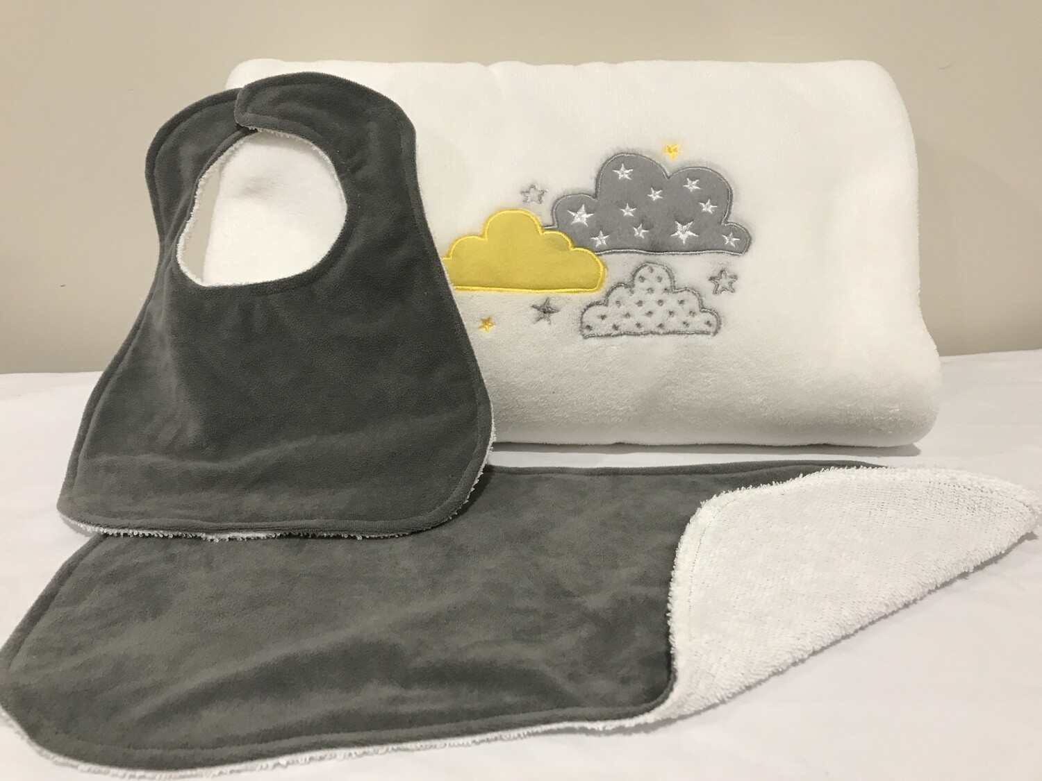 Blanket, Burp Cloth &amp; Bib
