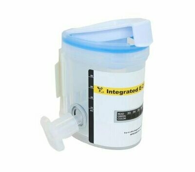 Integrated E-Z Cup 6-panel urine test self-contained cups with adulterant testing