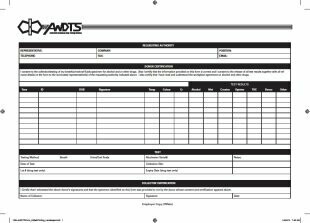 Test Permanent Record Book (50 forms in duplicate)