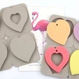 4 Heart Freshie Silicone Mould
