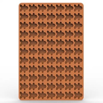 77 Cavity Gingerbread Mat Silicone Mould