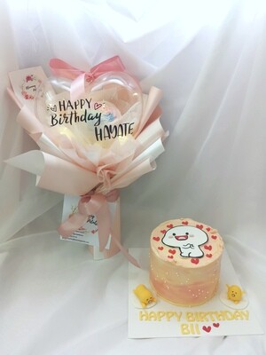 Love Capsule Soap Flower Bouquet Cake Combo