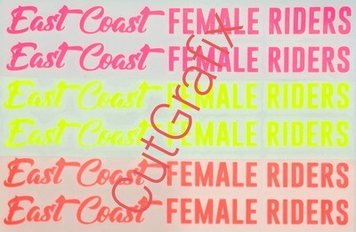 ECFR Yellow Fluro Stickers!