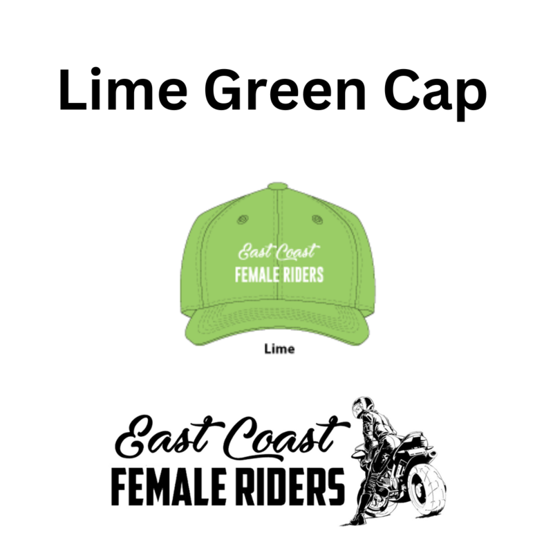 ECFR Caps - Long Logo - Lime Green
