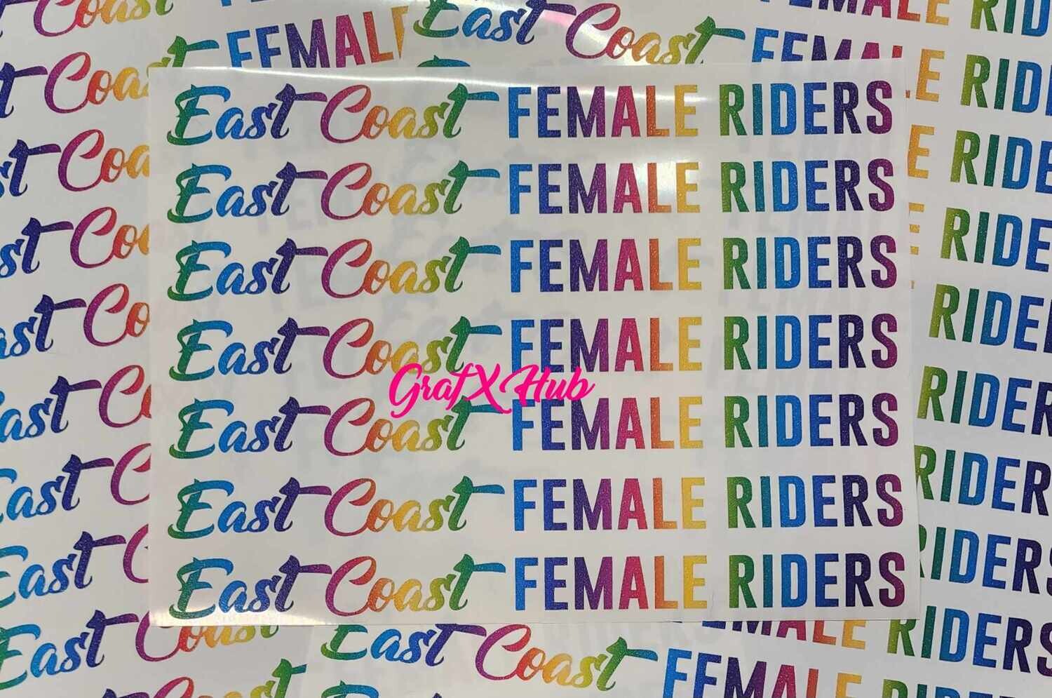 Rainbow Long Logo Stickers!