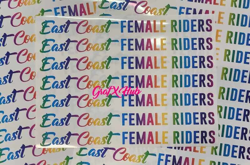 Rainbow Long Logo Stickers!