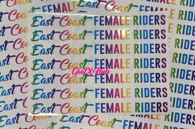 Rainbow Long Logo Stickers!