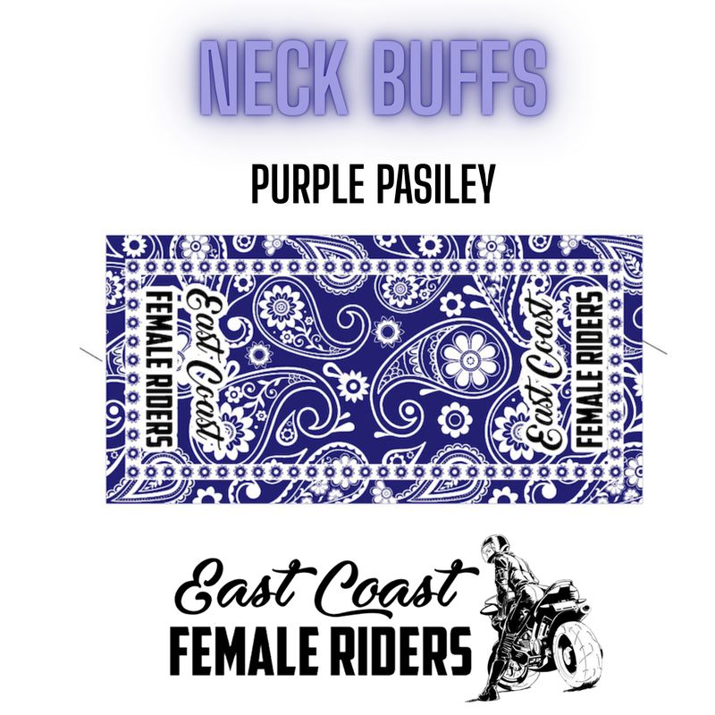 Neck Buffs Purple Paisley