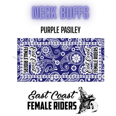 Neck Buffs Purple Paisley