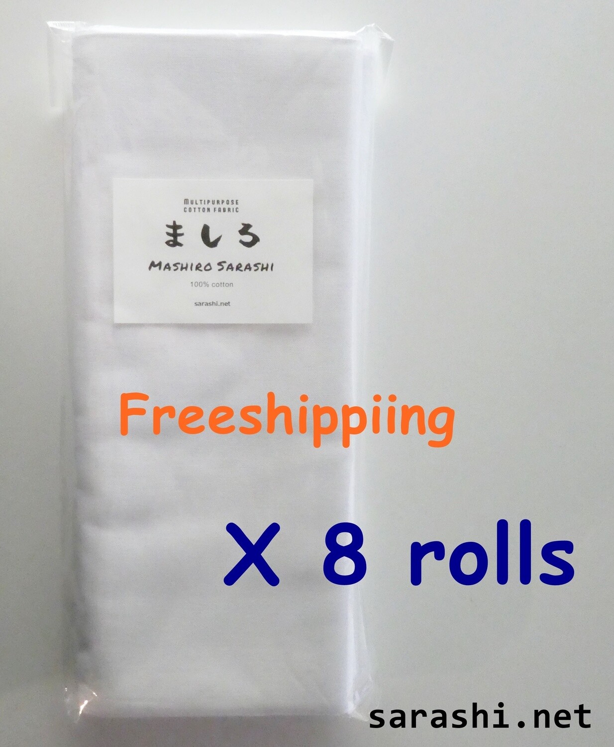 MASHIRO Sarashi 10MX 8 rolls Freeshipping Japanese cotton fabric