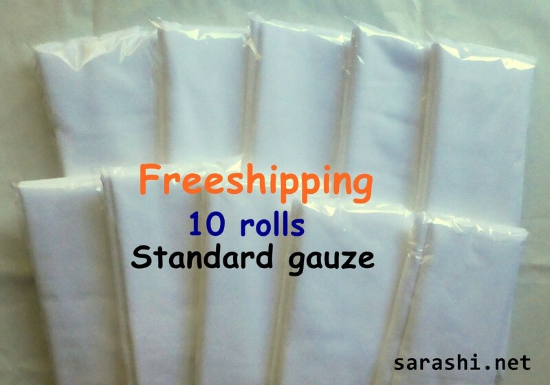 Standard GAUZE 10rolls X 9M Freeshipping!!  single quality pure cotton Japanese fabric
