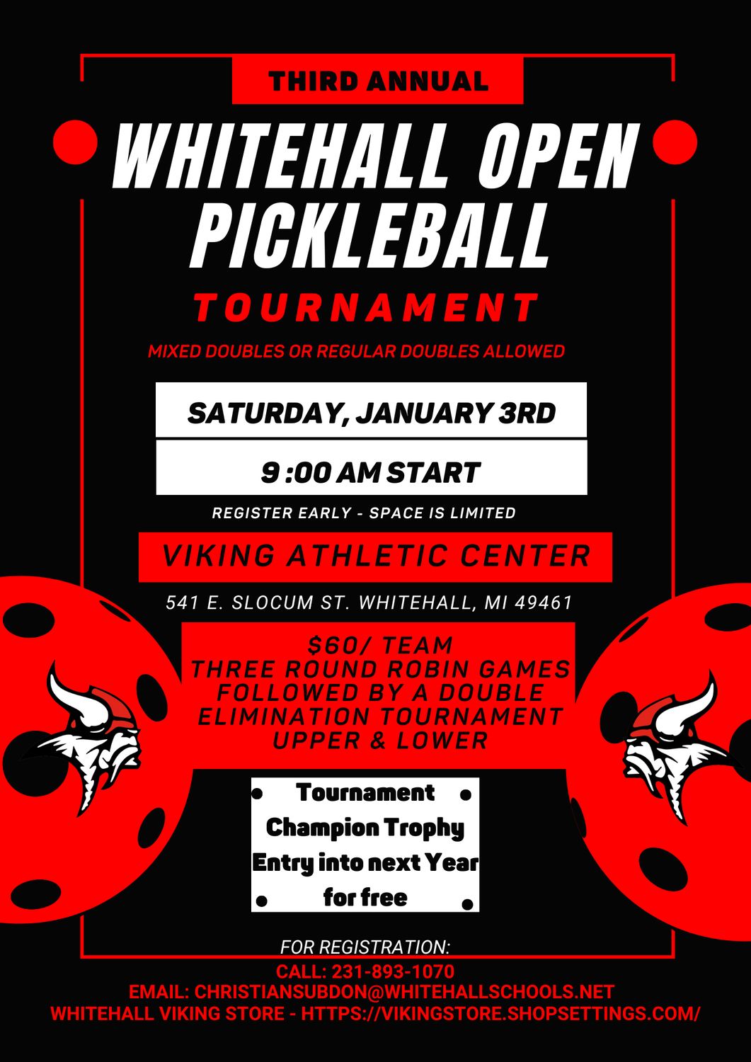 PICKLEBALL TOURNEY