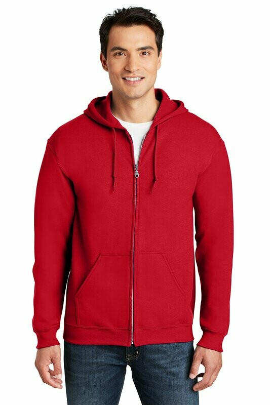 GILDAN - UNISEX HEAVY BLEND FULL ZIP HOODED SWEATSHIRT - 18600