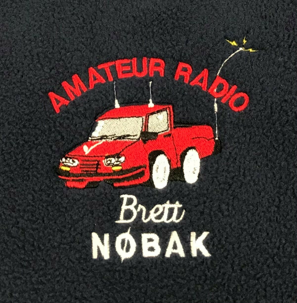 G1 AMATEUR RADIO PICKUP WITH NAME/CALL LC