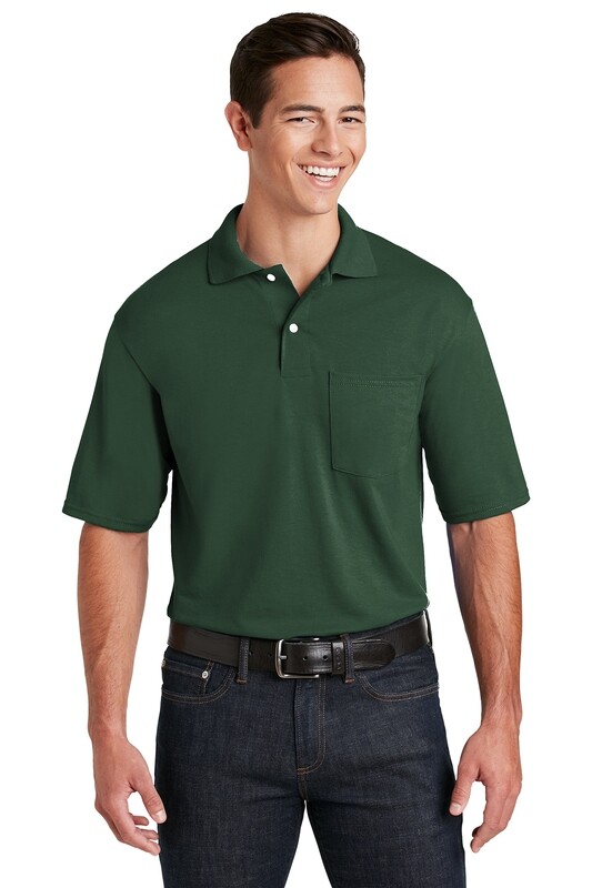 436MP JERZEES® -SpotShield™ 5.6-Ounce Jersey Knit Sport Shirt with Pocket