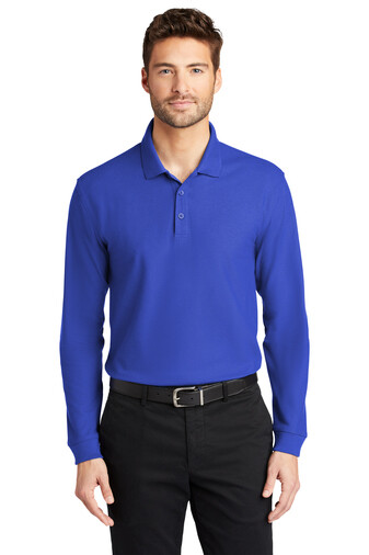 K100LS Port Authority® Long Sleeve Core Classic Pique Polo