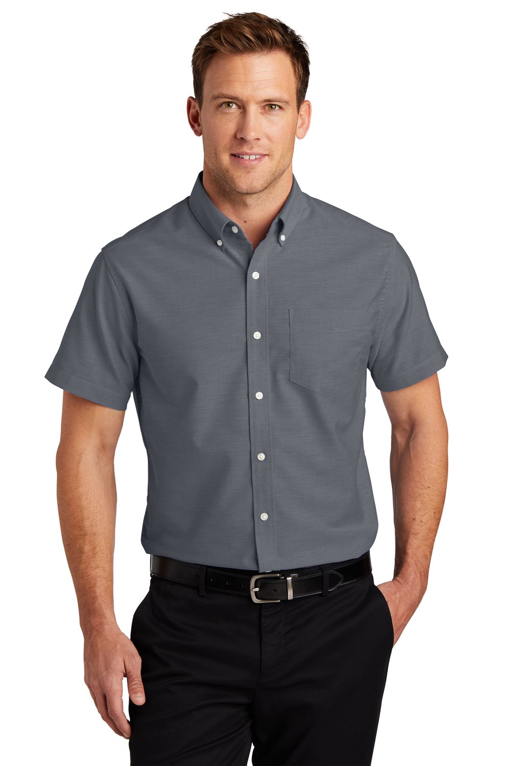 S659 Port Authority® Short Sleeve SuperPro™ Oxford Shirt