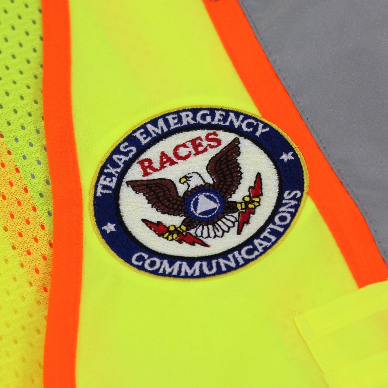 TEXAS RACES CSV105 ANSI 107 Class 2 Zippered Two-Tone Vest - CODE REQUIRED TO ORDER