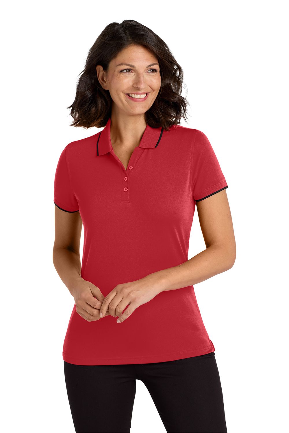 LK111 Dry Zone® UV Micro-Mesh Tipped Polo