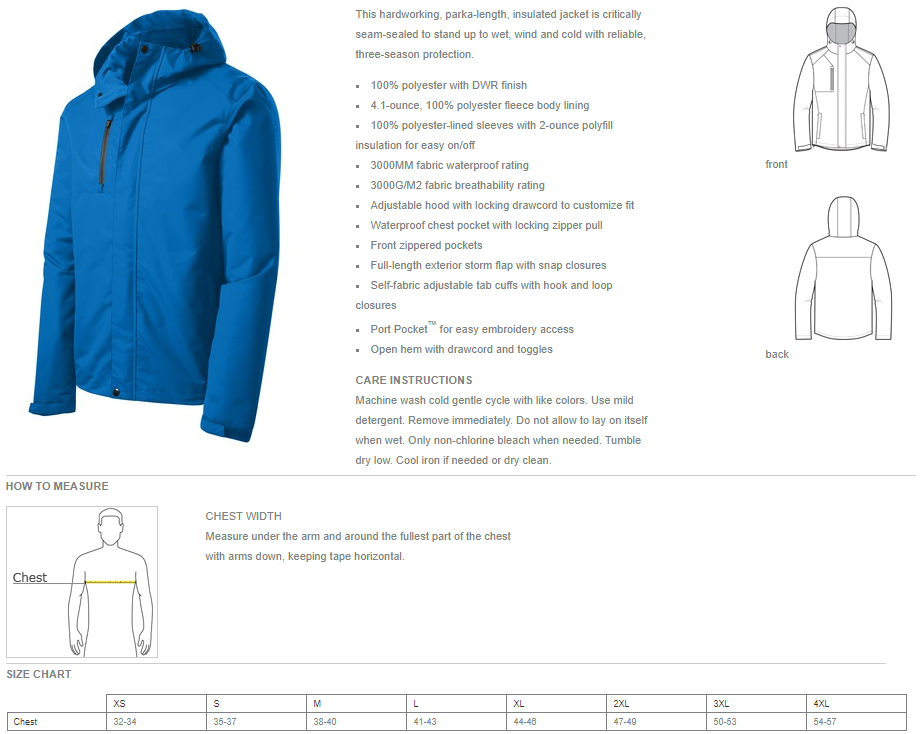 TEXAS RACES J331/L331 Port Authority® All-Conditions Jacket - CODE REQUIRED TO ORDER