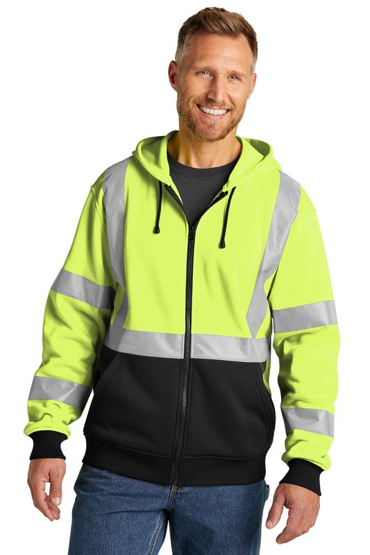 TEXAS RACES CornerStone® ANSI 107 Class 3 Heavy-Duty Fleece Full-Zip Hoodie  - CODE REQUIRED TO ORDER