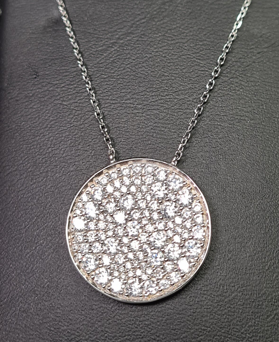 Hanger zirkoon + ketting zilver CN Bijoux