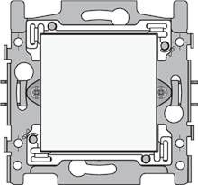 Leeg inbouwraam met blindplaat afwerkset Original/Intens White