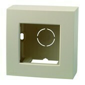 Enkelvoudige opbouwkit voor opbouwmontage van 1 inbouwapparaat, Cream