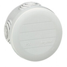 Legrand - Aftakdoos Plexo rond IP 55 waterdicht -grijs- 4 kabelinv.